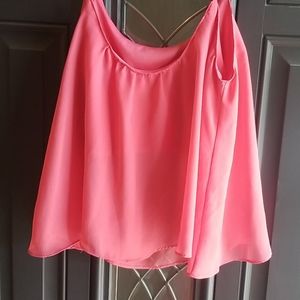 Flowy Coral tank top